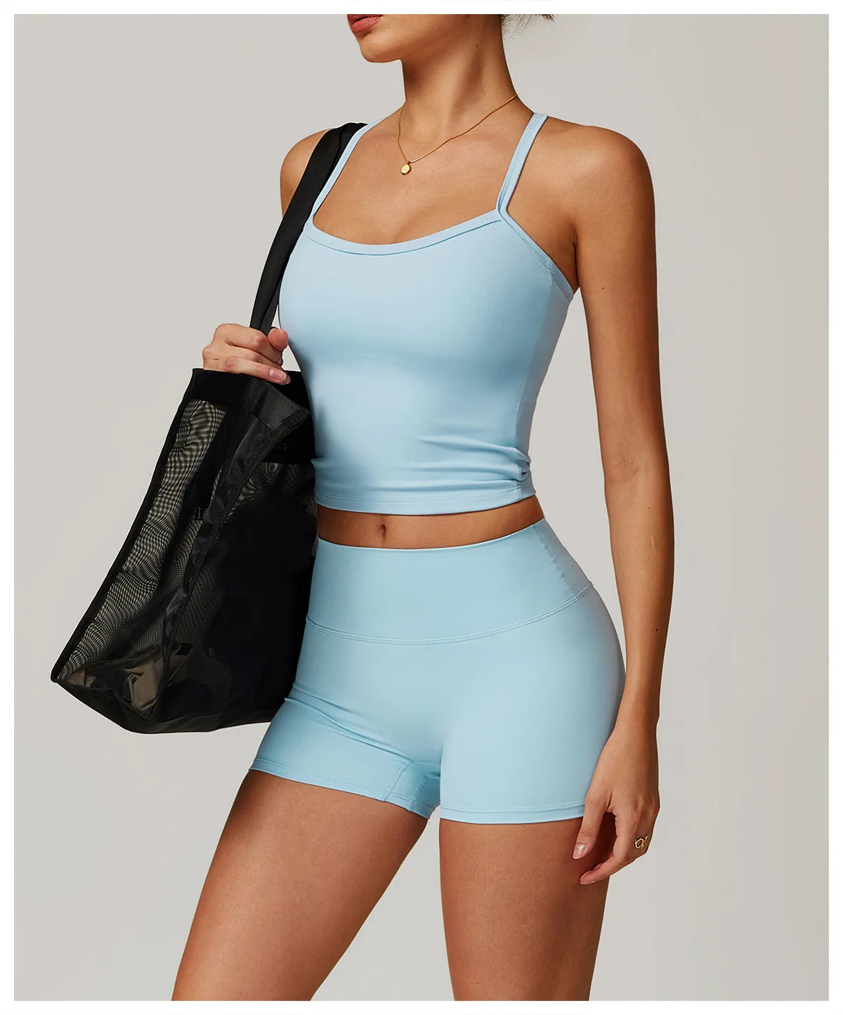 Women Cross Back Yoga Top Breathable Shockproof Sports Vest Fitness Sport Bra With Padded Gym Crop Top Running Active Sportswear