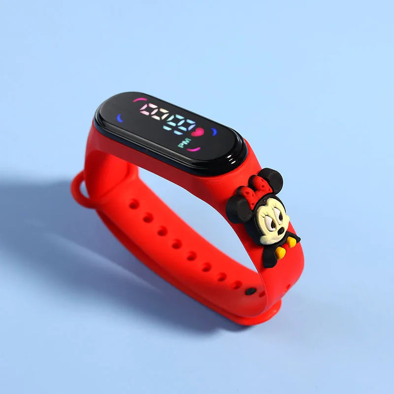 Disney Stitch LED Waterproof Kids Digital Watch Spiderman Hulk Children Watch Sports Touch Electronic Watch  Kids Gifts