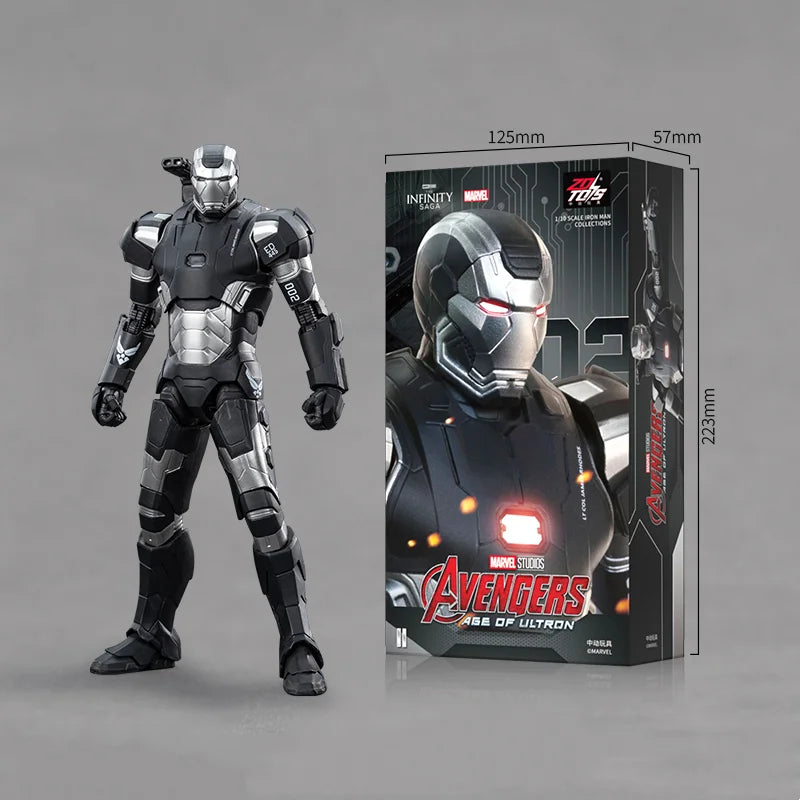 1:10 ZD Toys Iron Man MK25 Striker MK26 Gamma MK36 Peacemaker MK40 MK2 War Machine MK15 Sneaky Action Figure Collections Gift