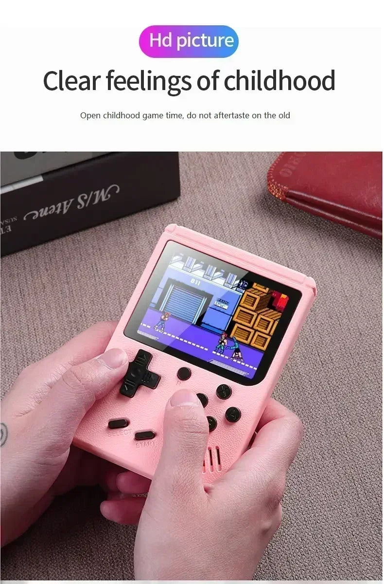 NGNG Portable Game Console with 500 Classic Retro Games 8 Bit 3.0-Inch Color Screen Perfect Birthday Gift for Kids