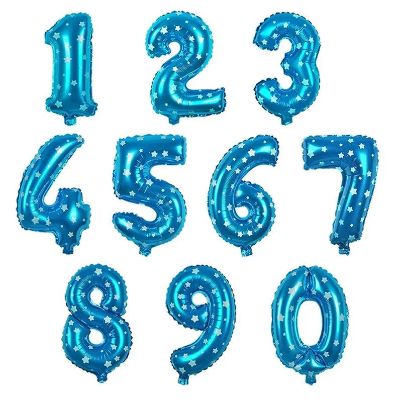 32/40 Inch 0-9  Number Balloons Big Foil Birthday Balloon Helium Child Adult Happy Birthday Wedding Party Decorations Supplies