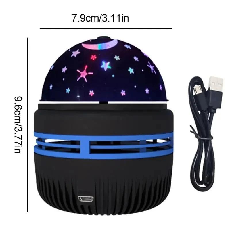 LED Starry Sky Night Lights USB Projector Lamp Magic Ball Moon Star Christmas Lights Home Room Atmosphere Decorations