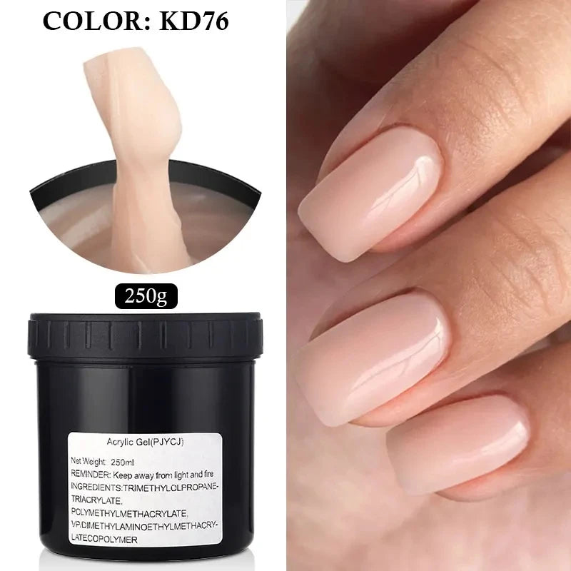 MSHARE Poly Nails Acryl Gel 60ml Builder UV Led Acrylgel Nails Extensions Acrylic Pink White Clear Acrylatic Hema Tpo Free Gel