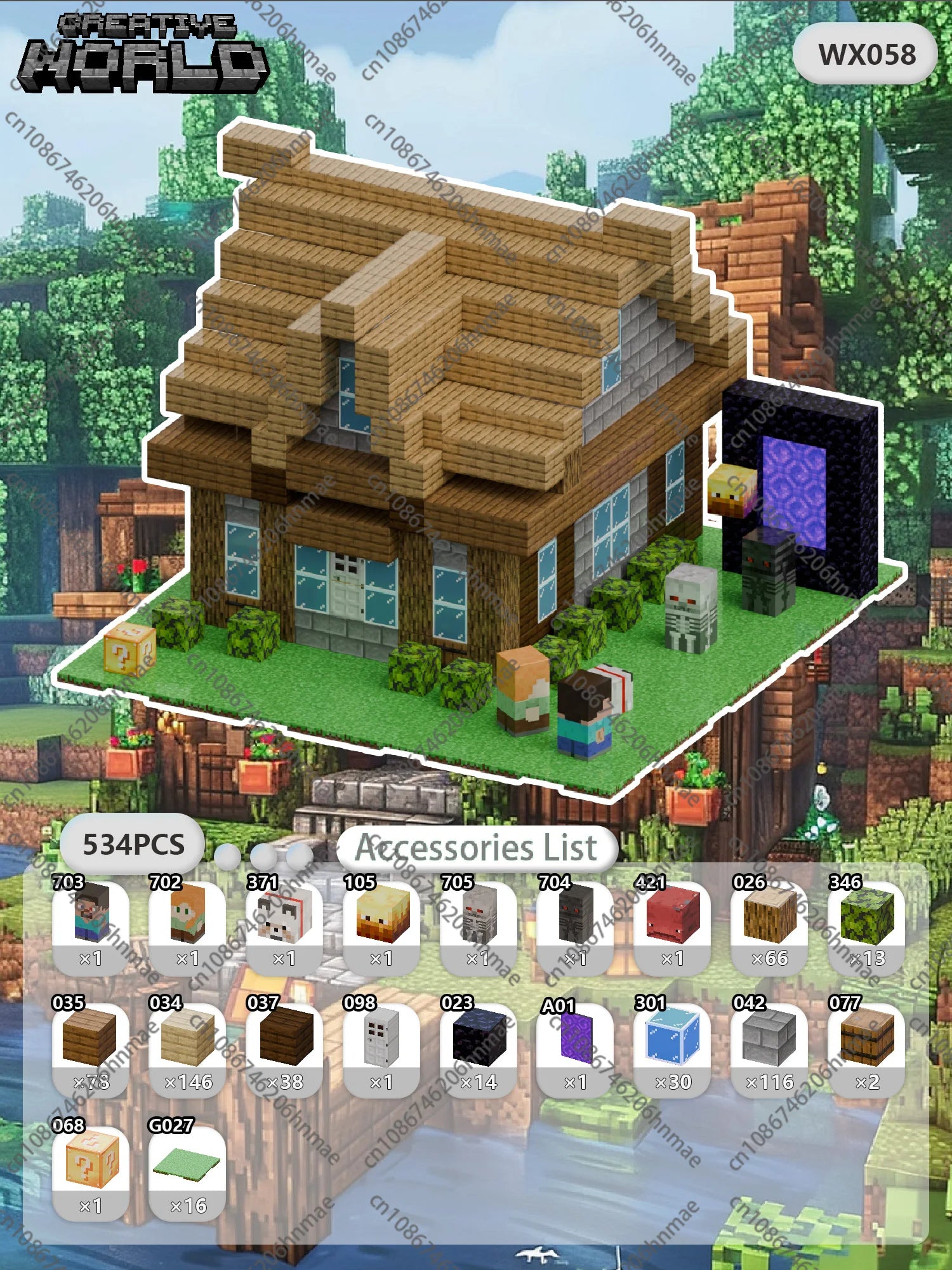 Magnetic Building Blocks Mine World Magnet Cube for Stacking Construction Brick Set Pixel Style Sensory Toys Kid Boys Girls DIY