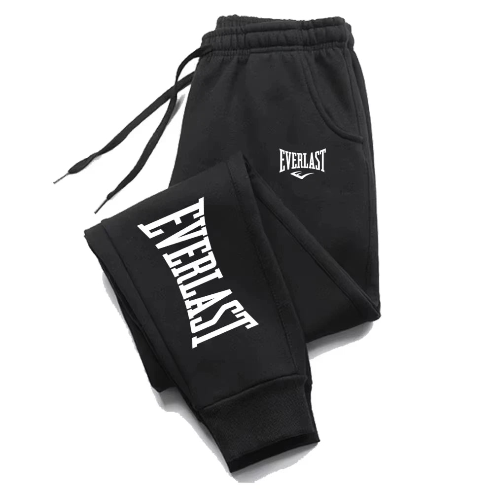 Men Printed Pants EVERLAST Men Women Running Pants Joggers Sweatpant Sport Casual Trousers Fitness Gym Breathable Pants