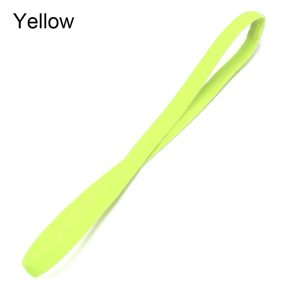 1PC Elastic Headband Sport Anti-slip Rubber Yoga Hair Bands For Women Men Running Sports Football Stretch Sweatband Candy Color
