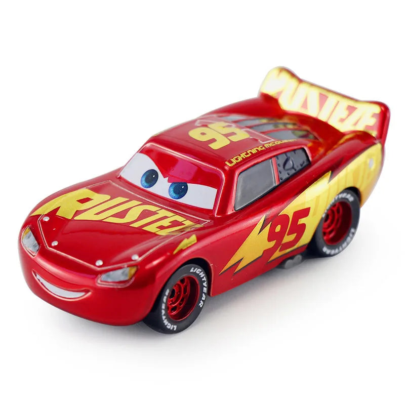Mini Cars Disney Pixar Cars Toys Lightning McQueen Jackson Storm The King Mater 1:55 Diecast Metal Alloy Model Toys Kids Gifts