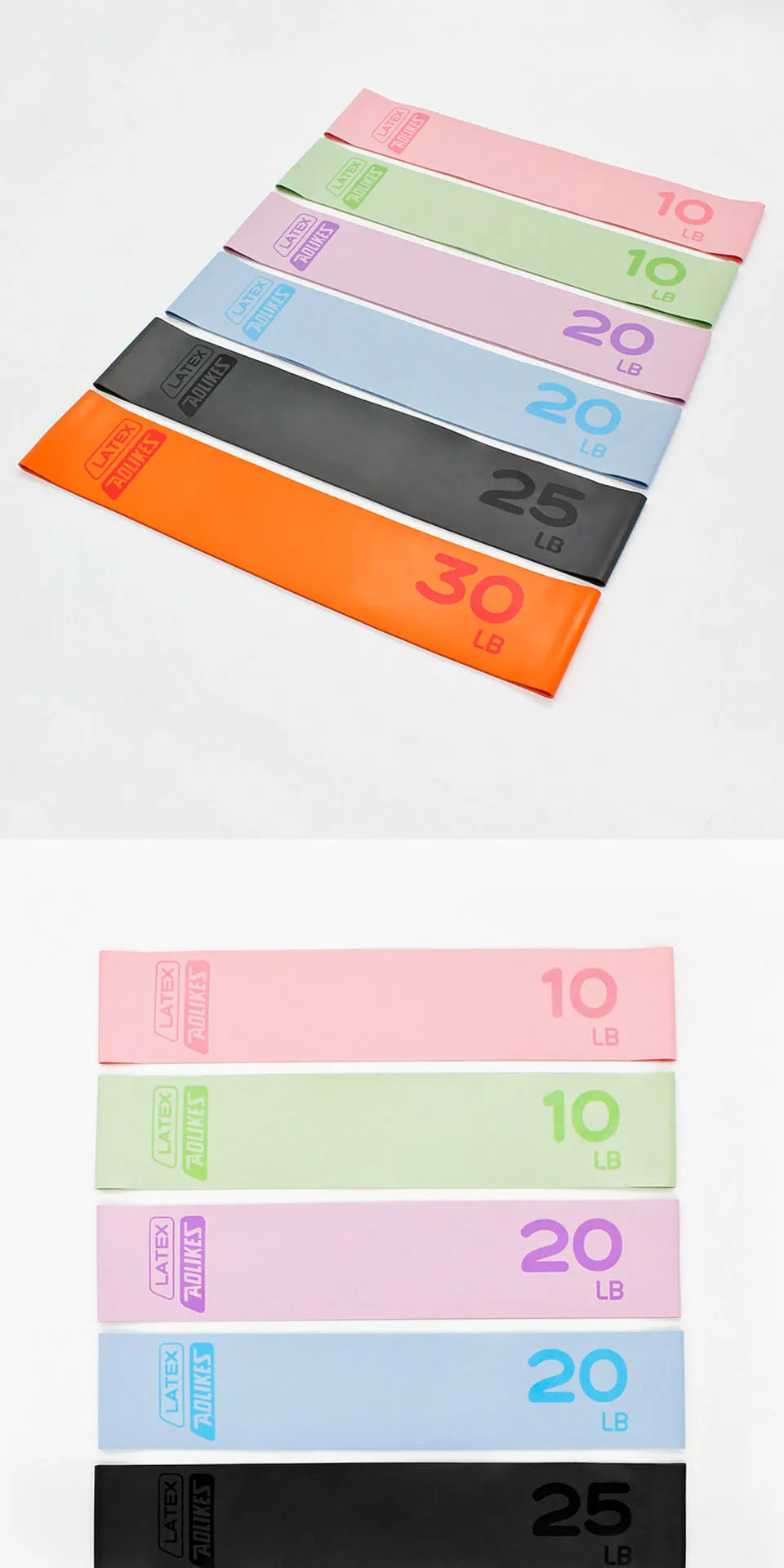 AOLIKES 1PCS Fitness Elastic Resistance Bands Home training yoga sport resistance bands Stretching Pilates Crossfit Workout Gym