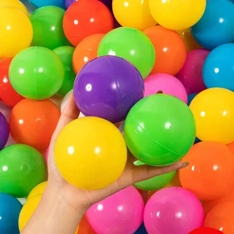 Colorful Baby Plastic Balls Water Pool Ocean Wave Balls Kids Swim Pit With Basketball Hoop Play House Outdoor Tents Toys Props