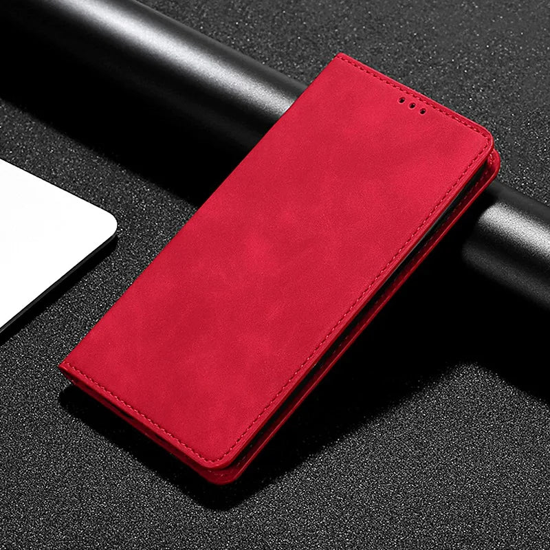 Luxury PU Leather Case For Samsung Galaxy S5 S6 S7 S10E S20 S21 S20 Ultra FE Edge S8 S9 S10 Lite Plus Flip Phone Case Cover  Bag