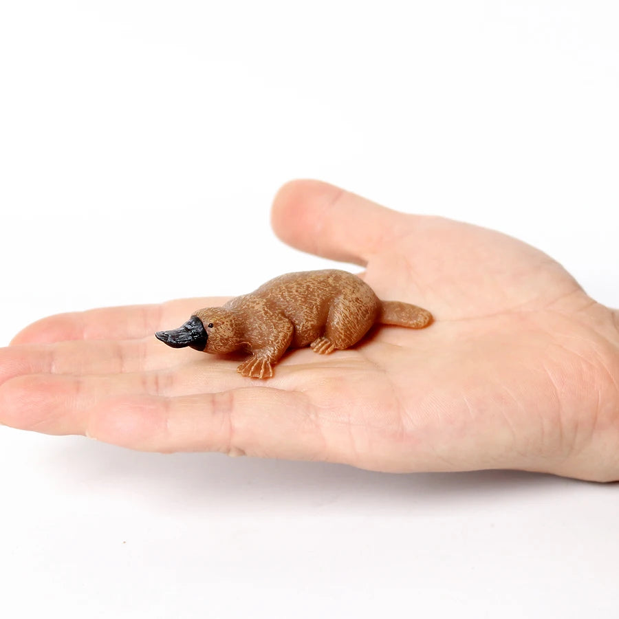 Realistic Woodland Creatures Figurines Toys Raccoon,Beavers ,Badger,Anteater,Platypus Easter Eggs Education Birthday Gift