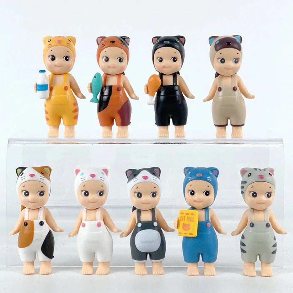 -Sonnny Angel 20th Anniversary Hippers Blind Box Animal Cat Life Series Anime Figures Ornaments Dolls Fans Toy Set For Kids Gift