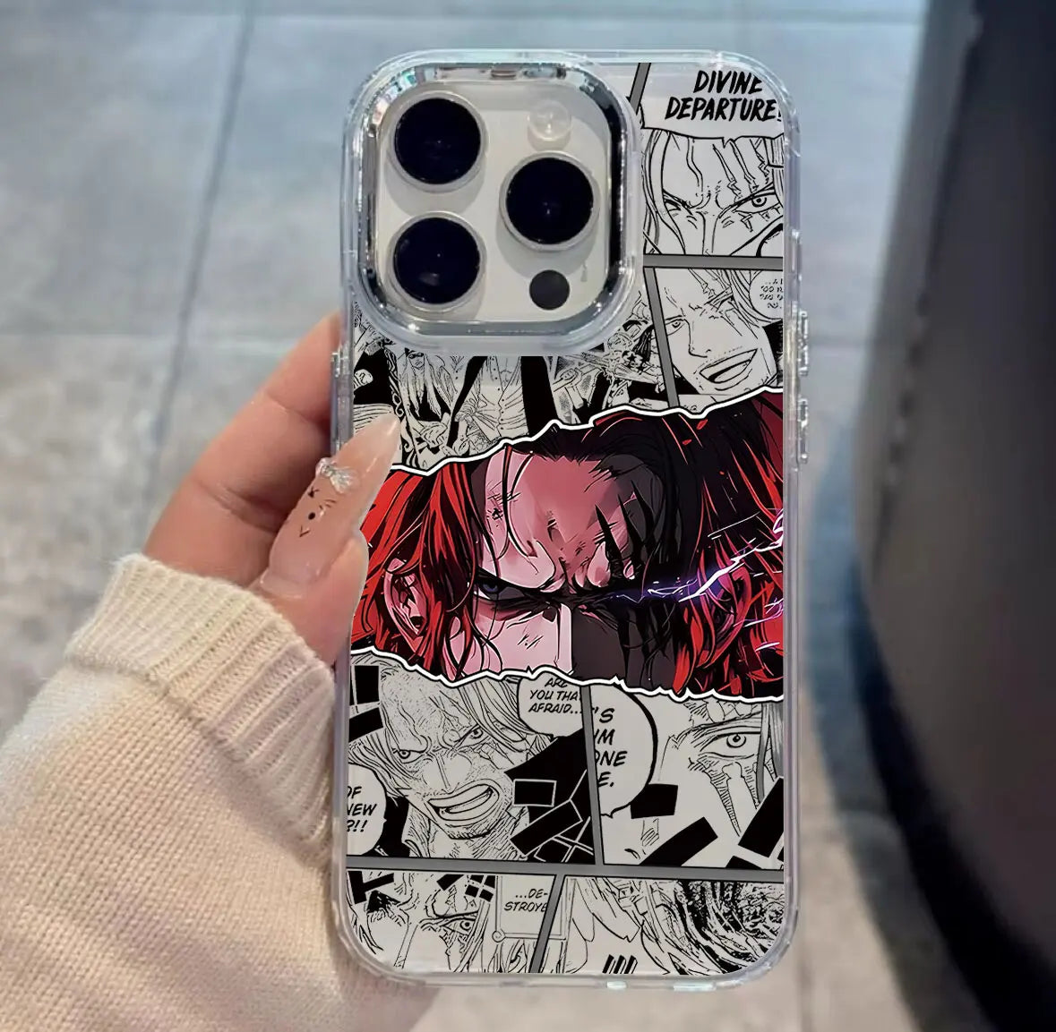 Anime New Black Phone Case For iPhone 17 16e 16 15 14 13 12 11 Pro Max 7 Air Plus Pieces Hot Ones Luffys Transparent Soft Cover
