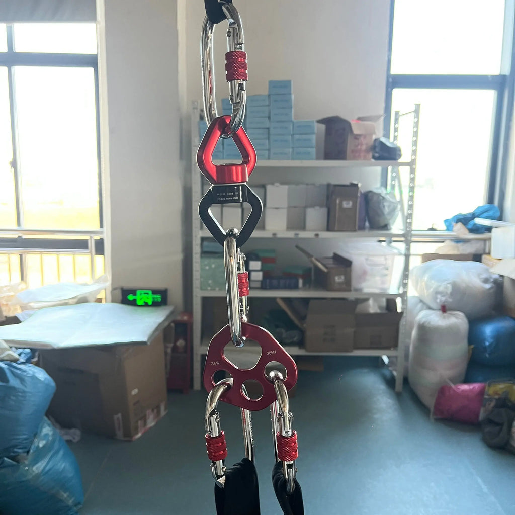 2 Meters suspension rope belt double loop Aerial Loops Aerial Straps Ropes Aerial Acrobatics Body Loop Trap  Circus Apparatuses