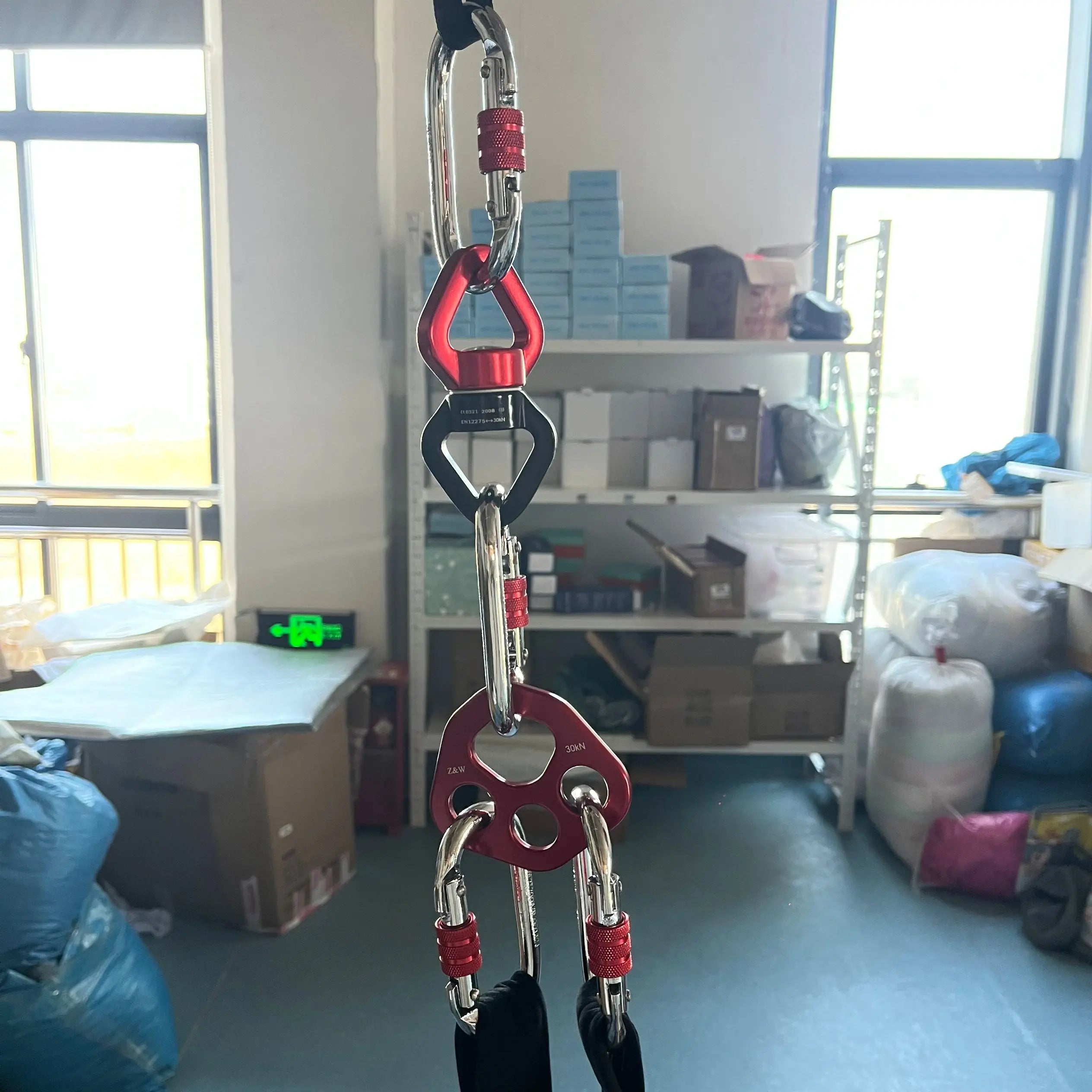 2 Meters suspension rope belt double loop Aerial Loops Aerial Straps Ropes Aerial Acrobatics Body Loop Trap  Circus Apparatuses