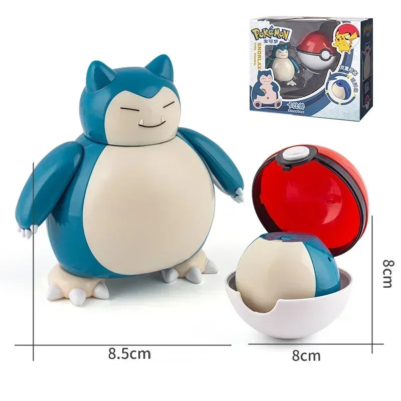 Pokemon Ball Deform Mewtwo Figure Pokeball Action Figurine Pikachu Charizard Gengar Blastoise Greninja Eevee Poke Child Toy Set