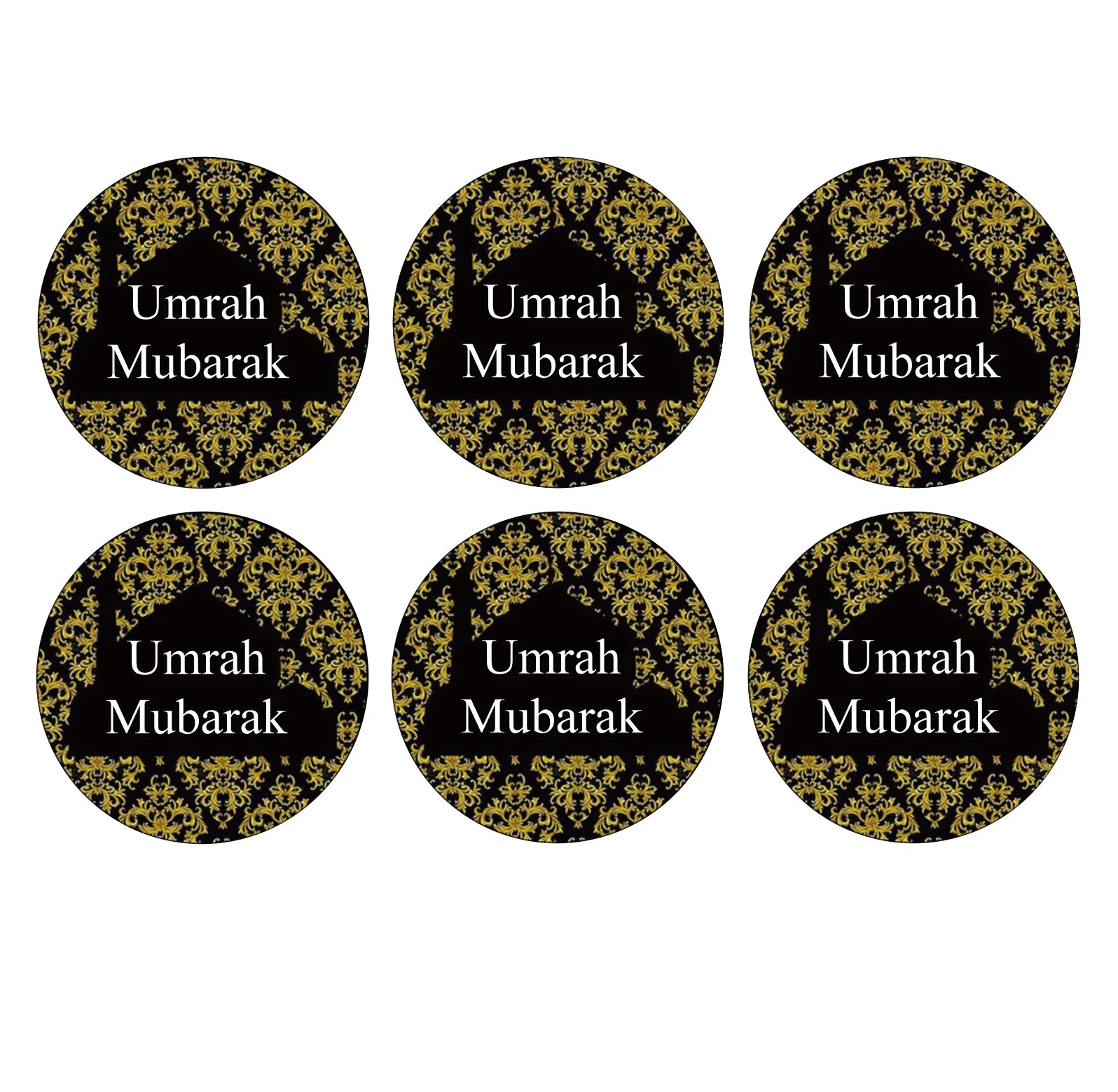 umrah mubarak decorative stickers, Muslin Sheep Holidays Kaaba Bottle Wrapper, hajj mubarak gift decoration supplies