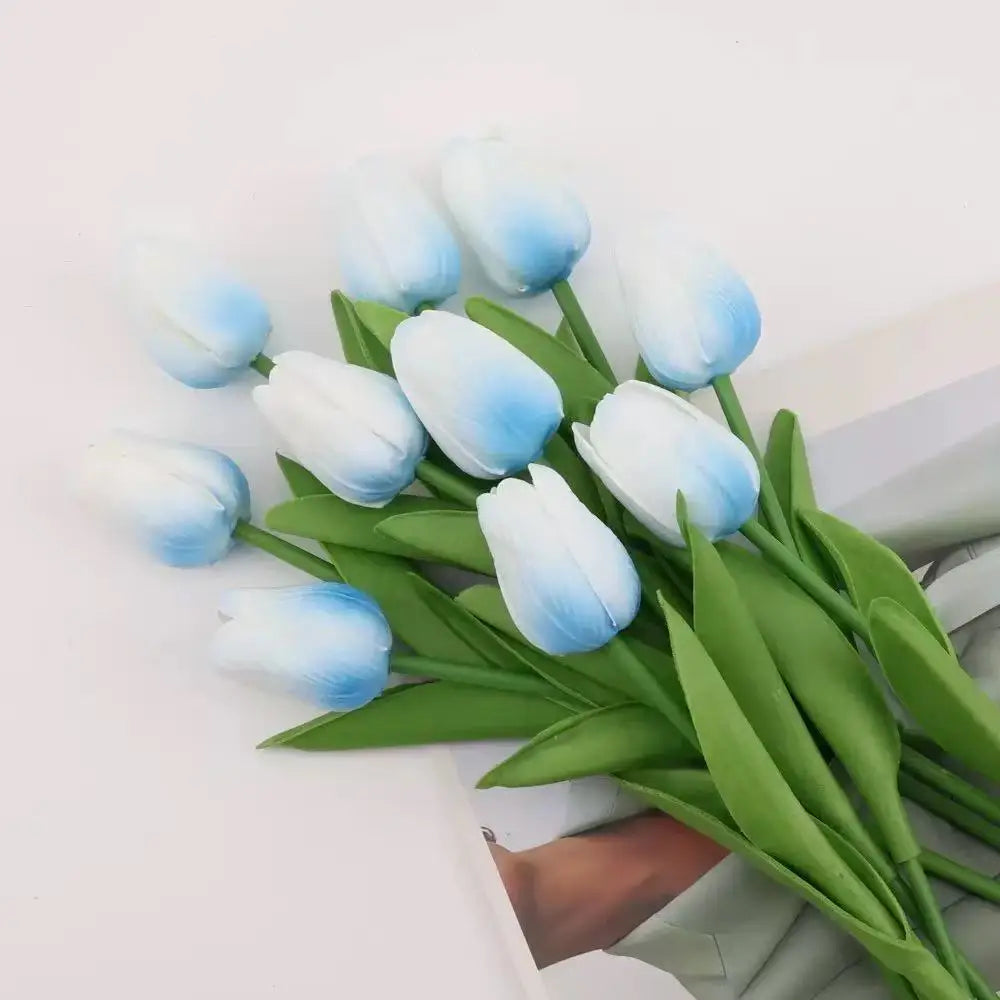 1/5/10/15PCS Tulips Artificial Flowers Real Touch Flowers Tulip Bouquet Decor Fake Tulips Flower for Home Wedding Decorations