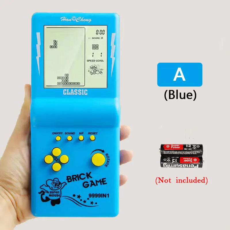 Classic Retro Handheld Game Players for Tetris Console Large Screen Children's Nostalgic Pocket Game Machine Kids Puzzle Toys