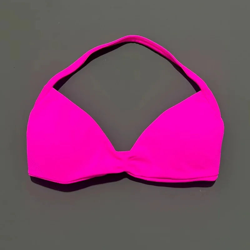 Sports Bra Strappy Backless Yoga Gym Bra Scrunch Push-up Removable Cups Women Workout Clothing Gym Top Halter Sport Bras