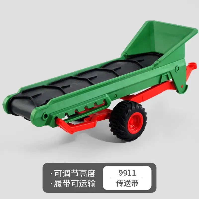 Tractor Toy Car Model Trailer and Accessories Simulation Children's Farmer Car