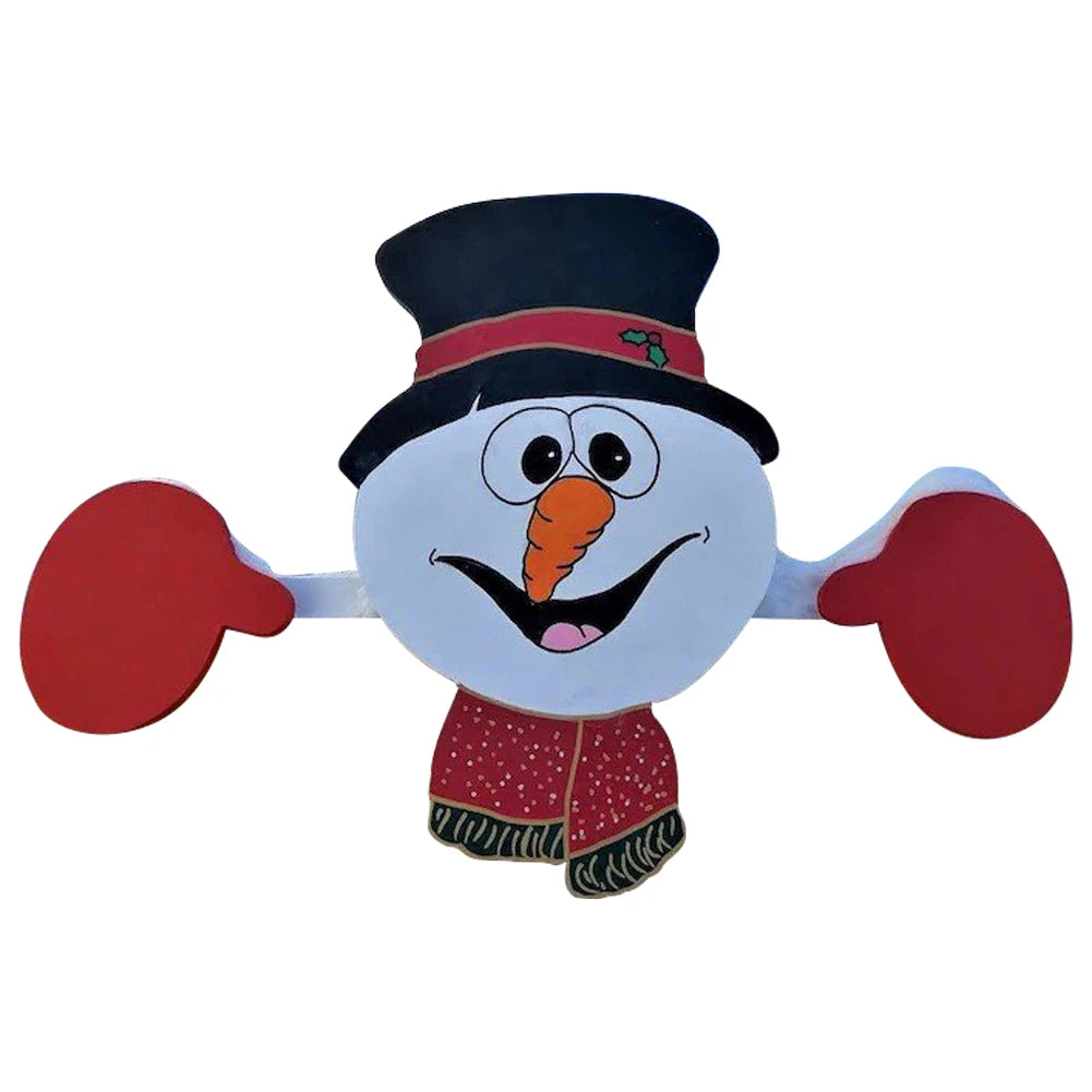 Christmas Outdoor Fence Art Sign Ornament Versatile Peeking Garden Yard Decorations Cute for Garden Yard Patio Decor