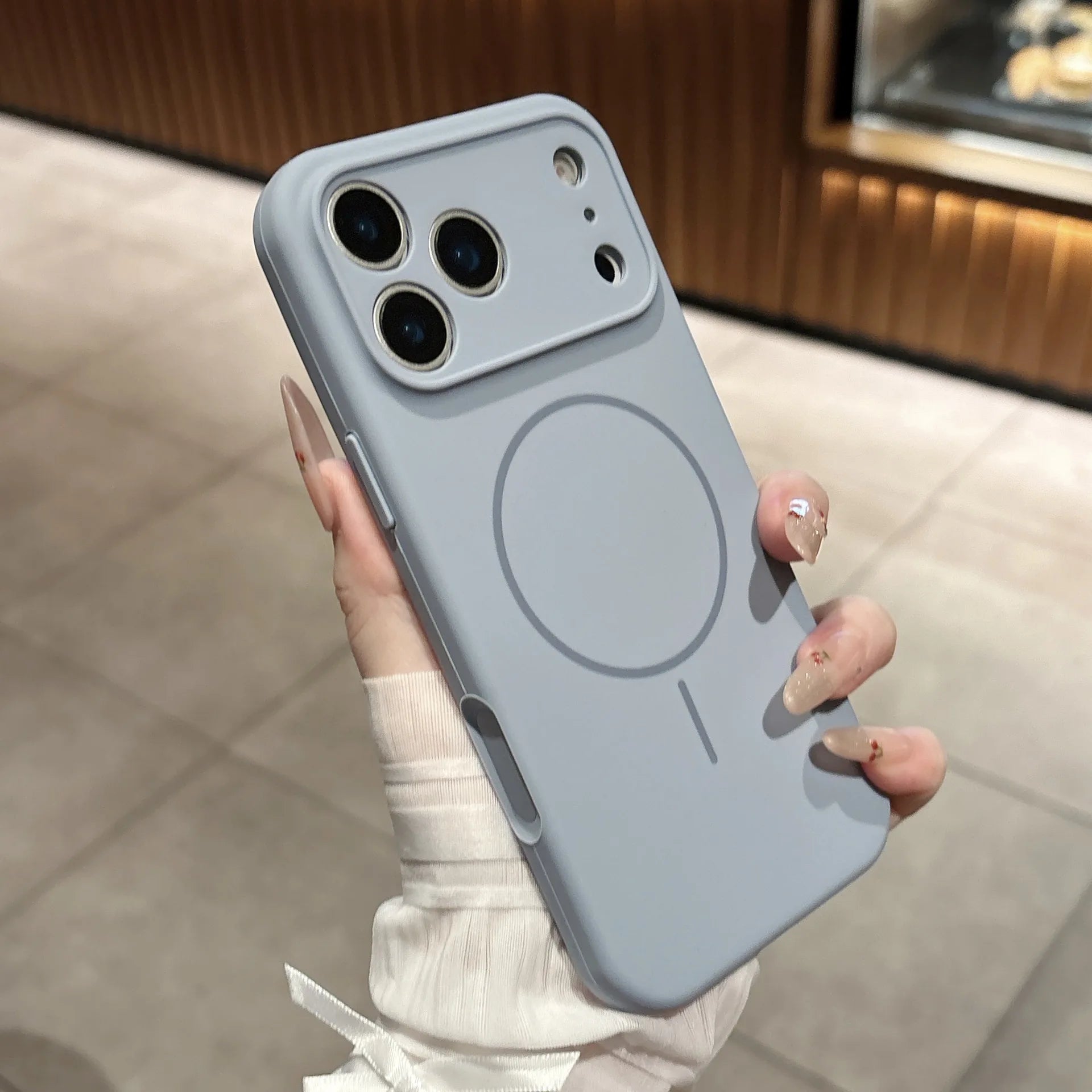 Liquid Silicone Phone Case For Magsafe For iPhone 17 16 15 14 13 Pro Max Air Plus Cases Magnetic Wireless Charging Soft Cover