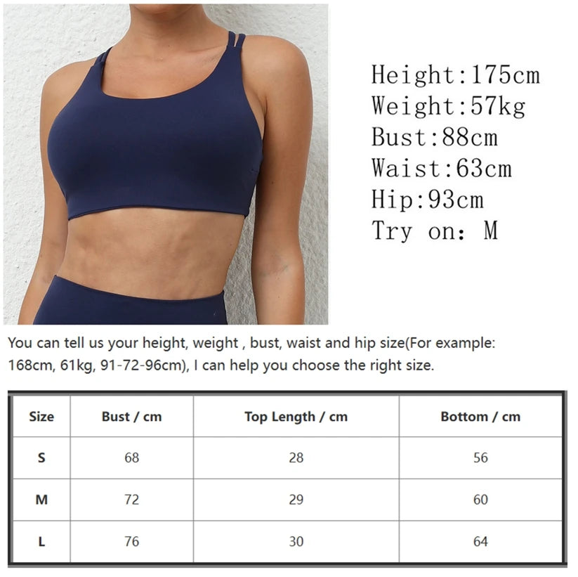 Sports Bra for Women Push Up Sport Bra Yoga Gym Workout Top Women Sportswear Brassiere Sport Femme Navy Black White Orange Brown