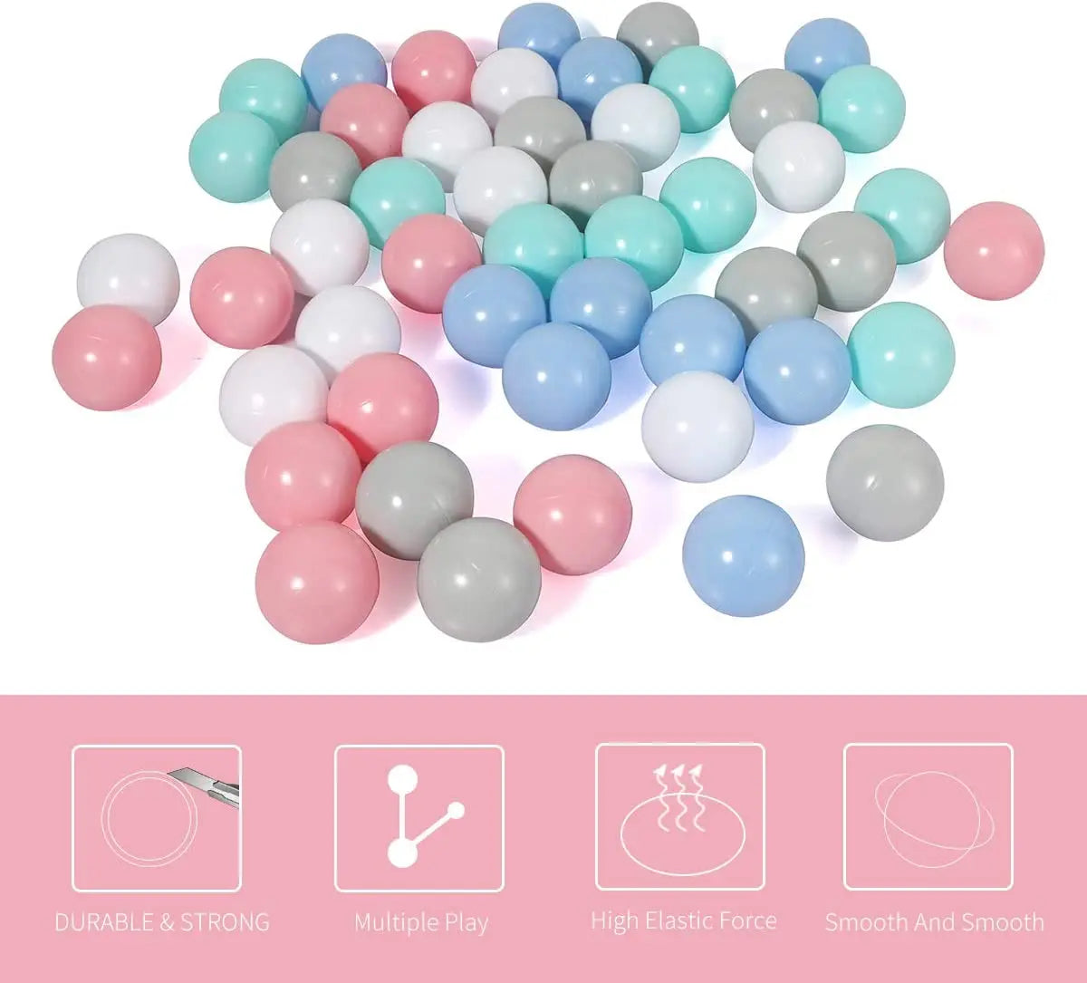 Colorful Baby Plastic Balls Water Pool Ocean Wave Balls Kids Swim Pit With Basketball Hoop Play House Outdoor Tents Toys Props