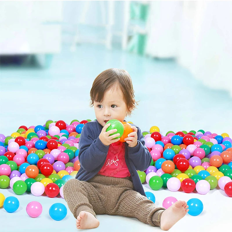 Colorful Baby Plastic Balls Water Pool Ocean Wave Balls Kids Swim Pit With Basketball Hoop Play House Outdoor Tents Toys Props