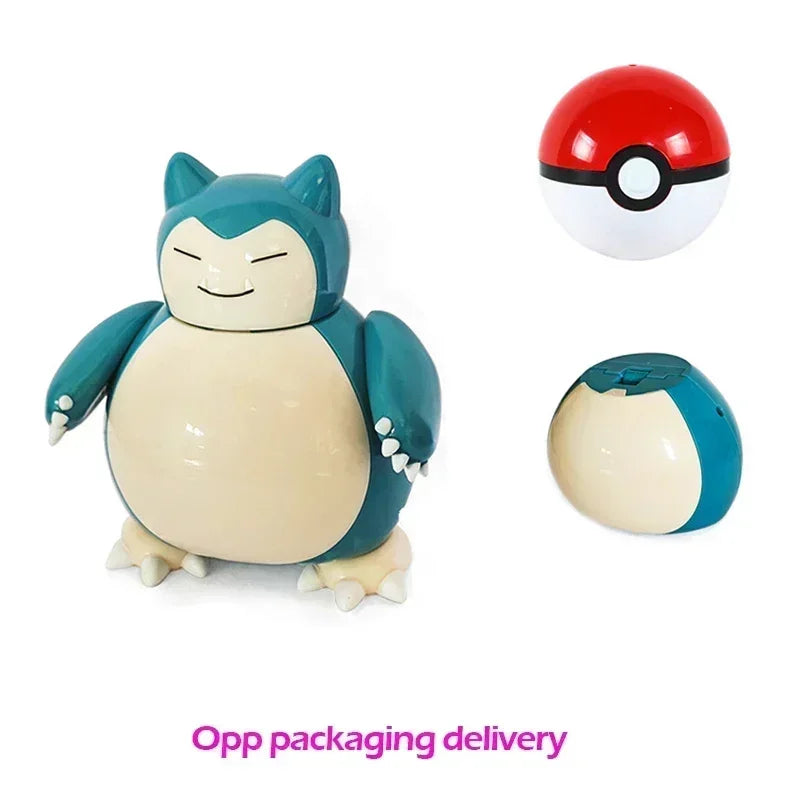 Pokemon Ball Deform Mewtwo Figure Pokeball Action Figurine Pikachu Charizard Gengar Blastoise Greninja Eevee Poke Child Toy Set