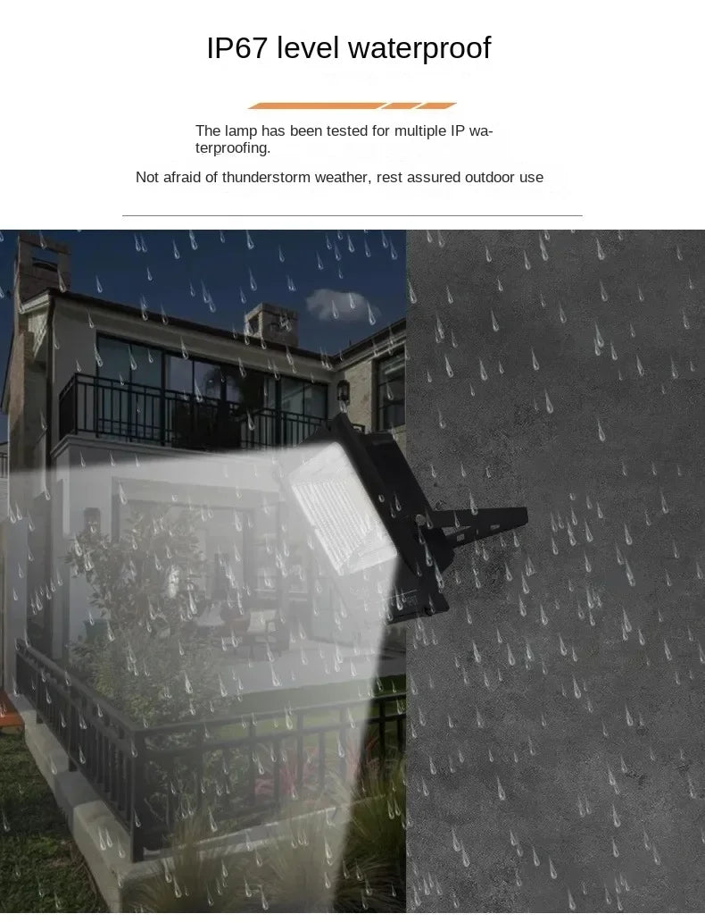 JVEE 30W 1000mAh Solar Flood Lights Remote Control Powered Spotlight Outdoor Waterproof IP67 Villa Street Lamp Adjustable Angle