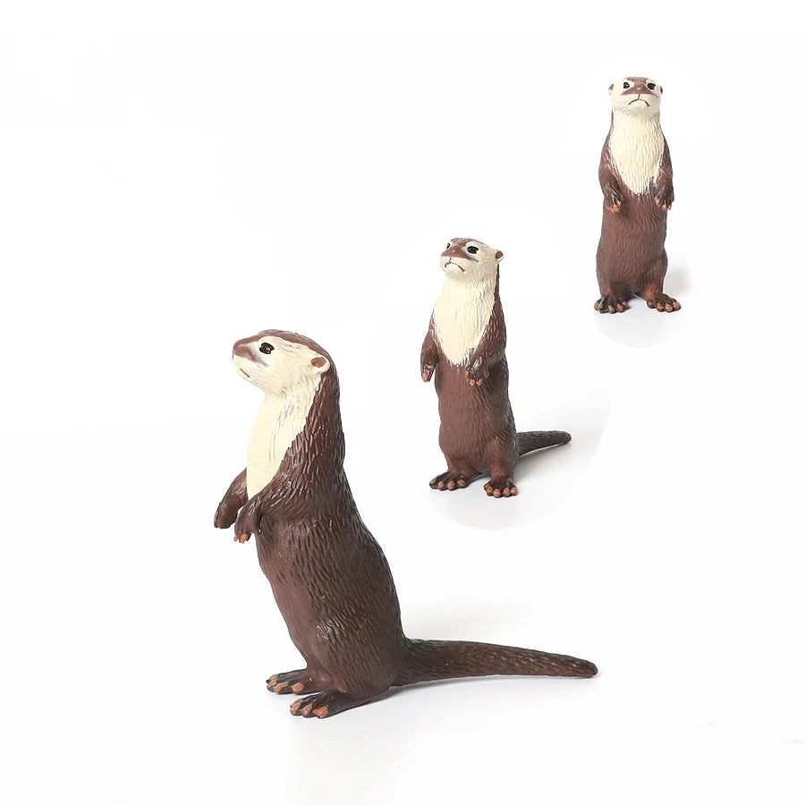 Realistic Woodland Creatures Figurines Toys Raccoon,Beavers ,Badger,Anteater,Platypus Easter Eggs Education Birthday Gift