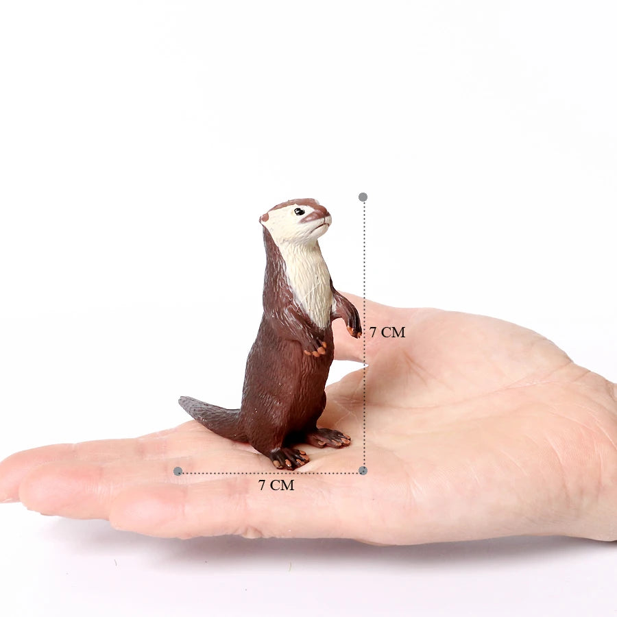 Realistic Woodland Creatures Figurines Toys Raccoon,Beavers ,Badger,Anteater,Platypus Easter Eggs Education Birthday Gift