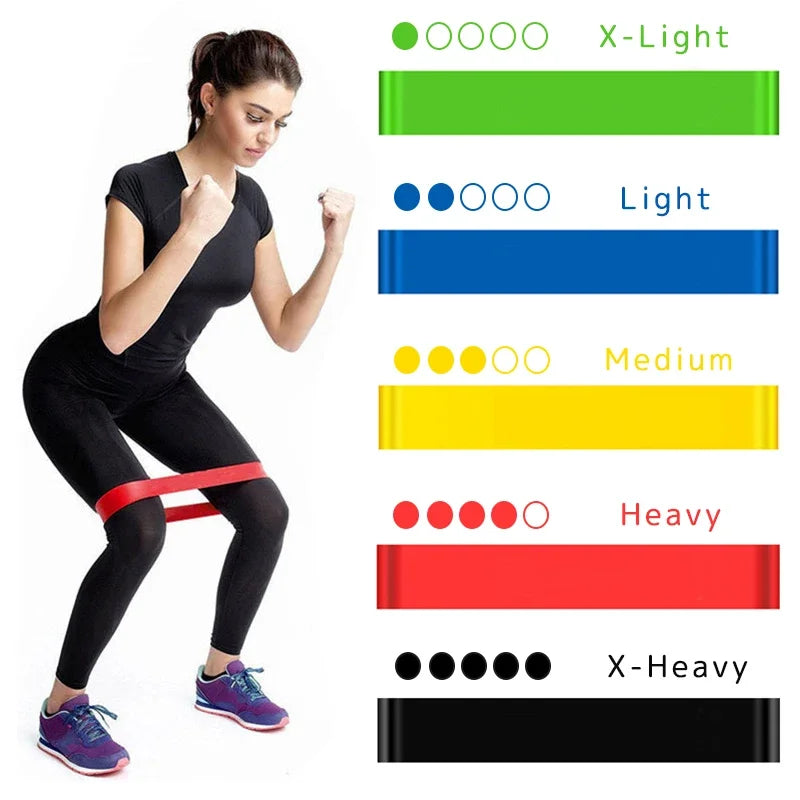 1/2/3/4/5pcs Yoga Resistance Rubber Bands Indoor Outdoor Fitness Equipment Pilates Sport Training Workout Elastic Bands