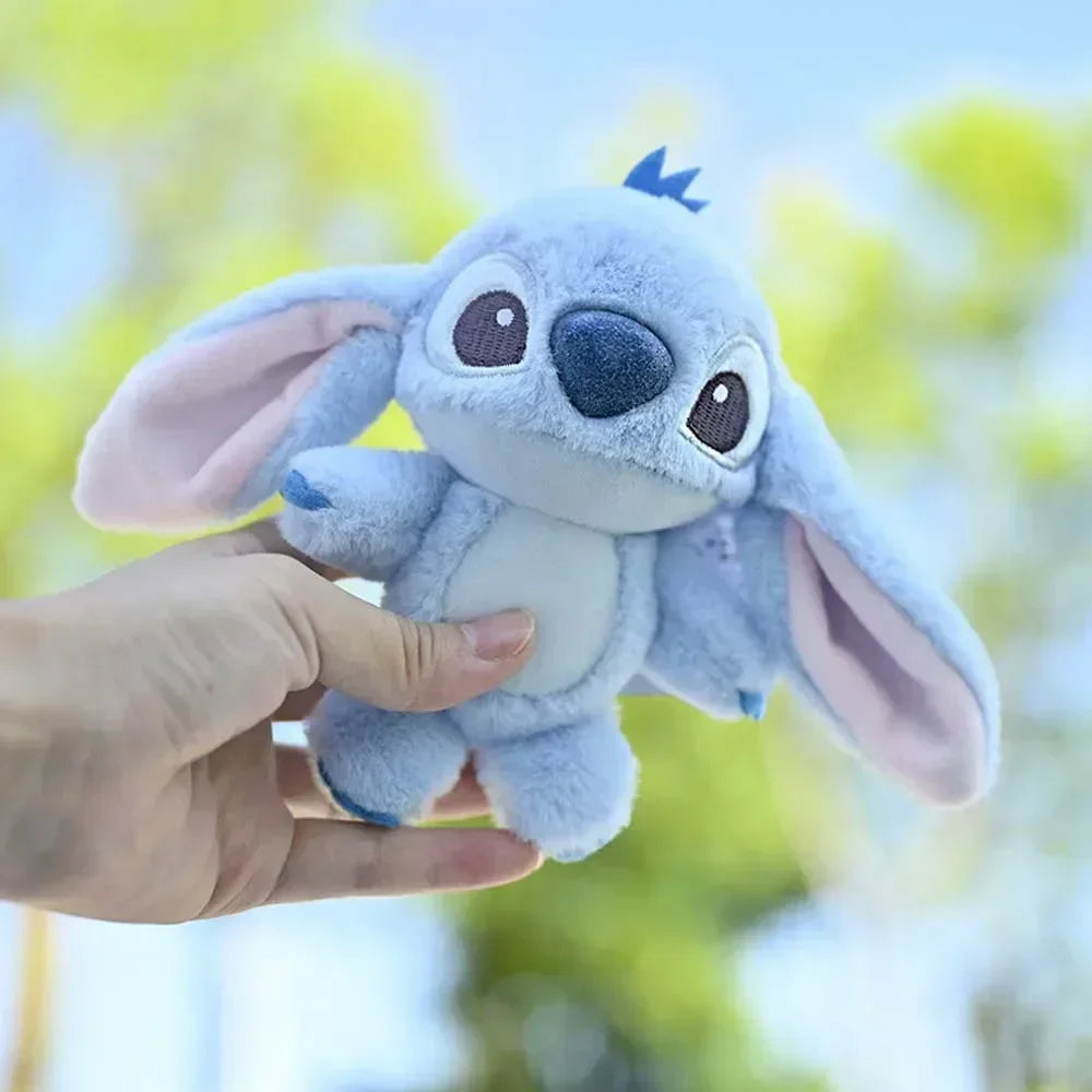 Cartoon Stitch Plush Keychain Soft Toy Cute Stuffed Animal Pendant Gift for Girls  Angel Doll Bag Charm Kids Birthday Present