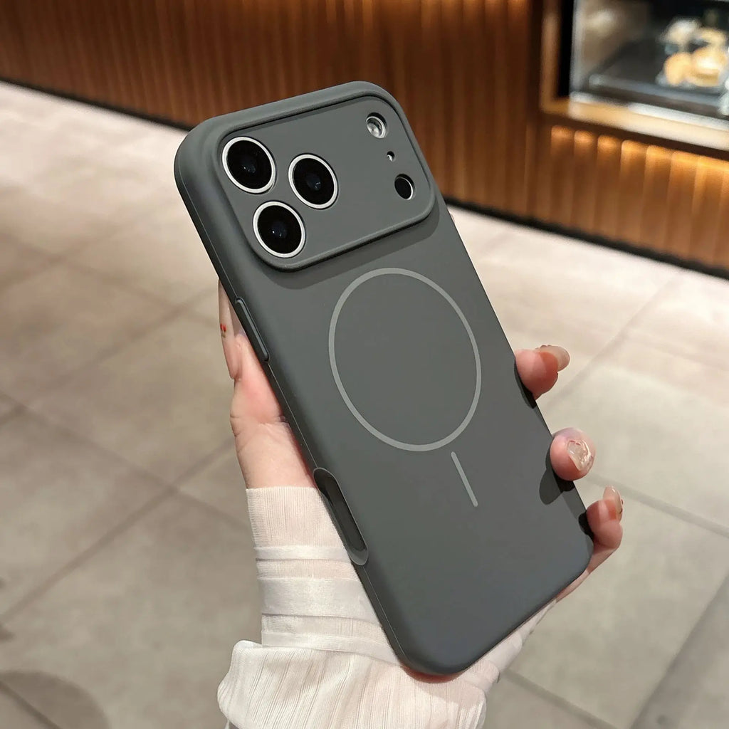 Liquid Silicone Phone Case For Magsafe For iPhone 17 16 15 14 13 Pro Max Air Plus Cases Magnetic Wireless Charging Soft Cover