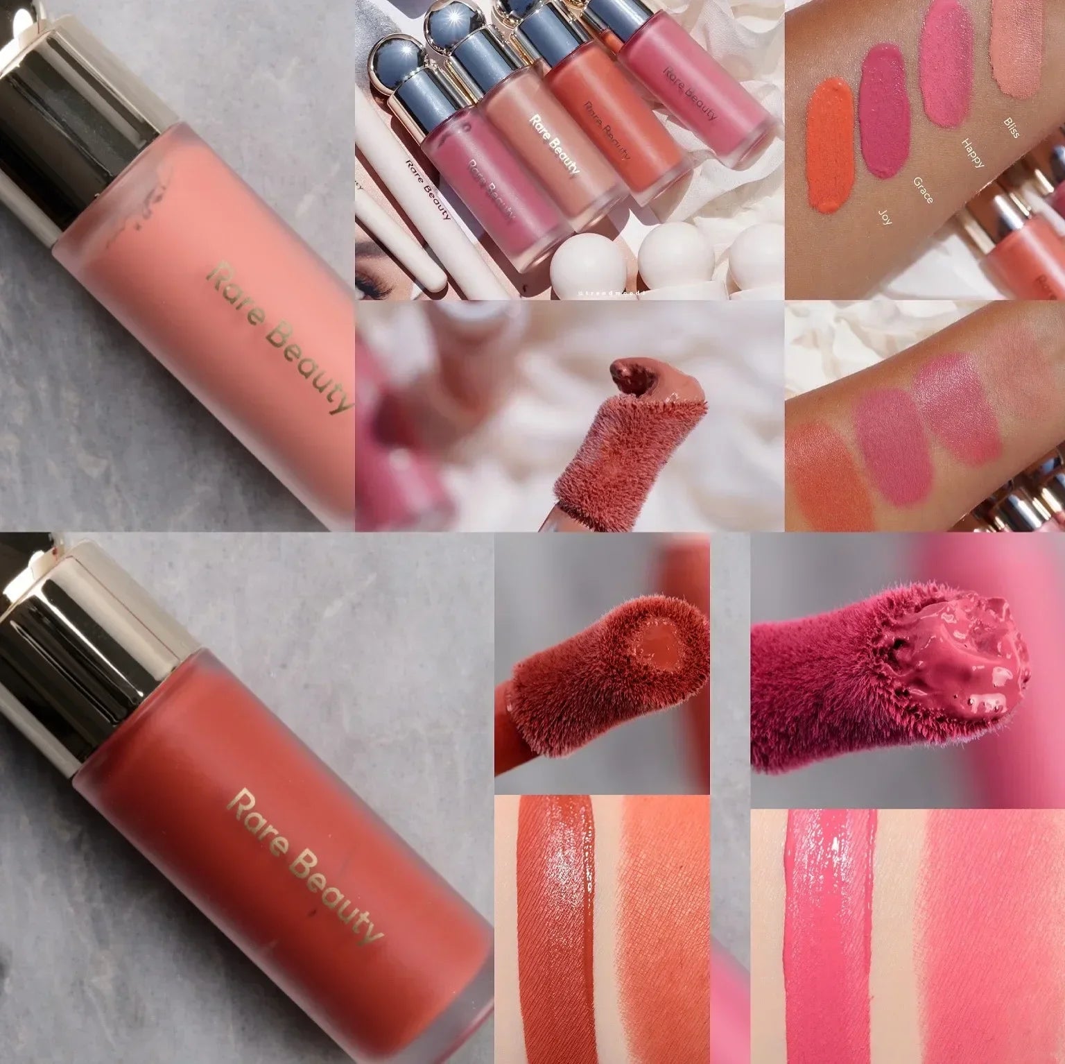 Rare Beauty Liquid Blush Lipstick Blush Eyes Cheek Blusher Waterproof Mositure Face Contour Shadow Liquid Lip Gloss Plump Makeup