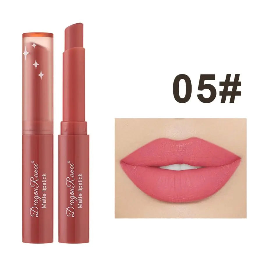 Lipstick Matte Matte Non-Fading Moisturizing European and American Makeup Lipstick Velvet Matte Lipstick Waterproof Not Easy to Fade Matte Lipstick Lipstick