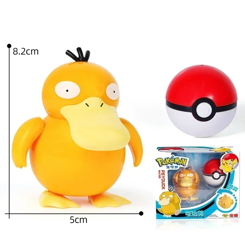 Pokemon Ball Deform Mewtwo Figure Pokeball Action Figurine Pikachu Charizard Gengar Blastoise Greninja Eevee Poke Child Toy Set