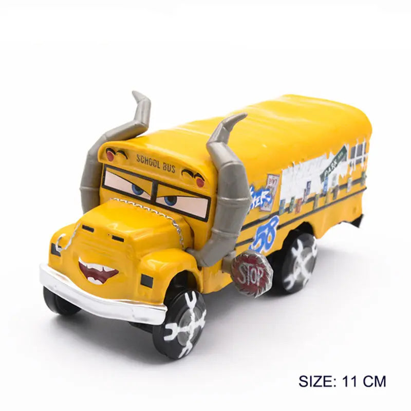 Disney Pixar Cars 2 3 Toys Lightning McQueen Truck Uncle Mack 1:55 Diecast Mater Piston Cup Fritter Frank Model Child Kids Gifts