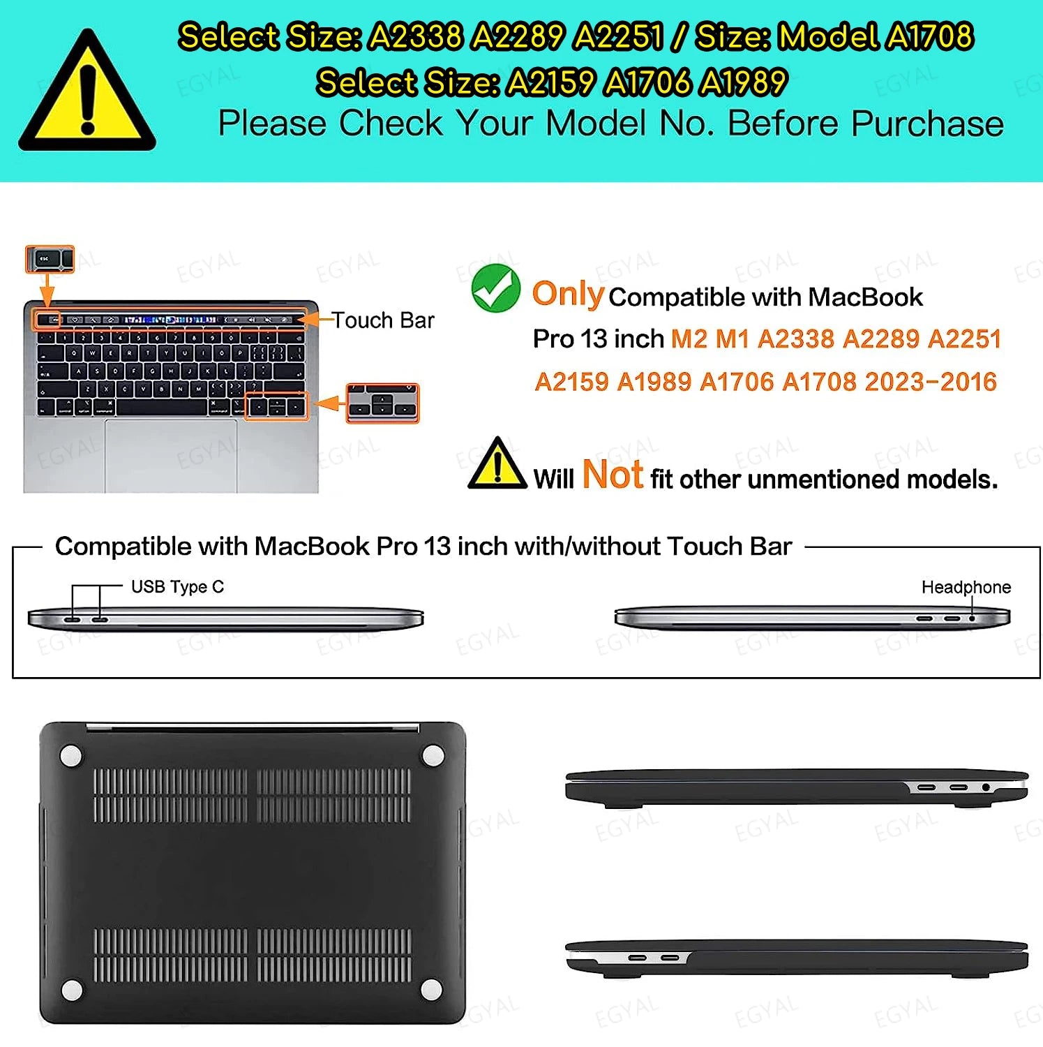 Laptop Case for Macbook Air 13 A2337 2020 A2338 M1 Chip Pro 13 2022 M2 Air 13.6 M2 for Macbook Pro 14 case M4 2023 M3 Pro 16