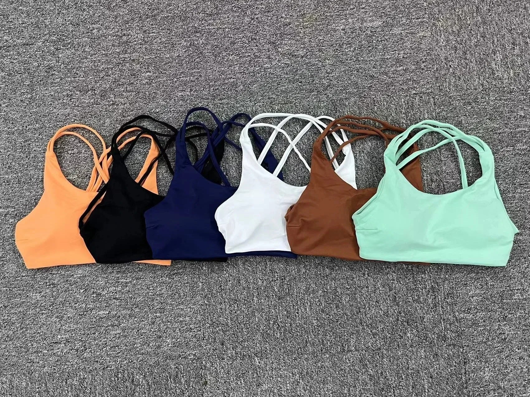 Sports Bra for Women Push Up Sport Bra Yoga Gym Workout Top Women Sportswear Brassiere Sport Femme Navy Black White Orange Brown