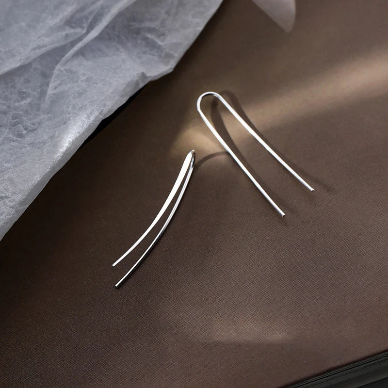 Foxanry Minimalist Lines Geometric Earrings For Women Girls New Fashion Creative Elegant Prevent Allergy Ear Needle Jewelry Gift