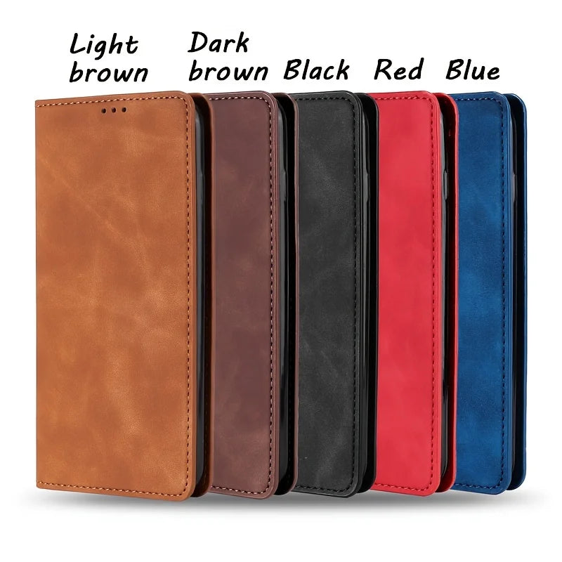 Luxury PU Leather Case For Samsung Galaxy S5 S6 S7 S10E S20 S21 S20 Ultra FE Edge S8 S9 S10 Lite Plus Flip Phone Case Cover  Bag