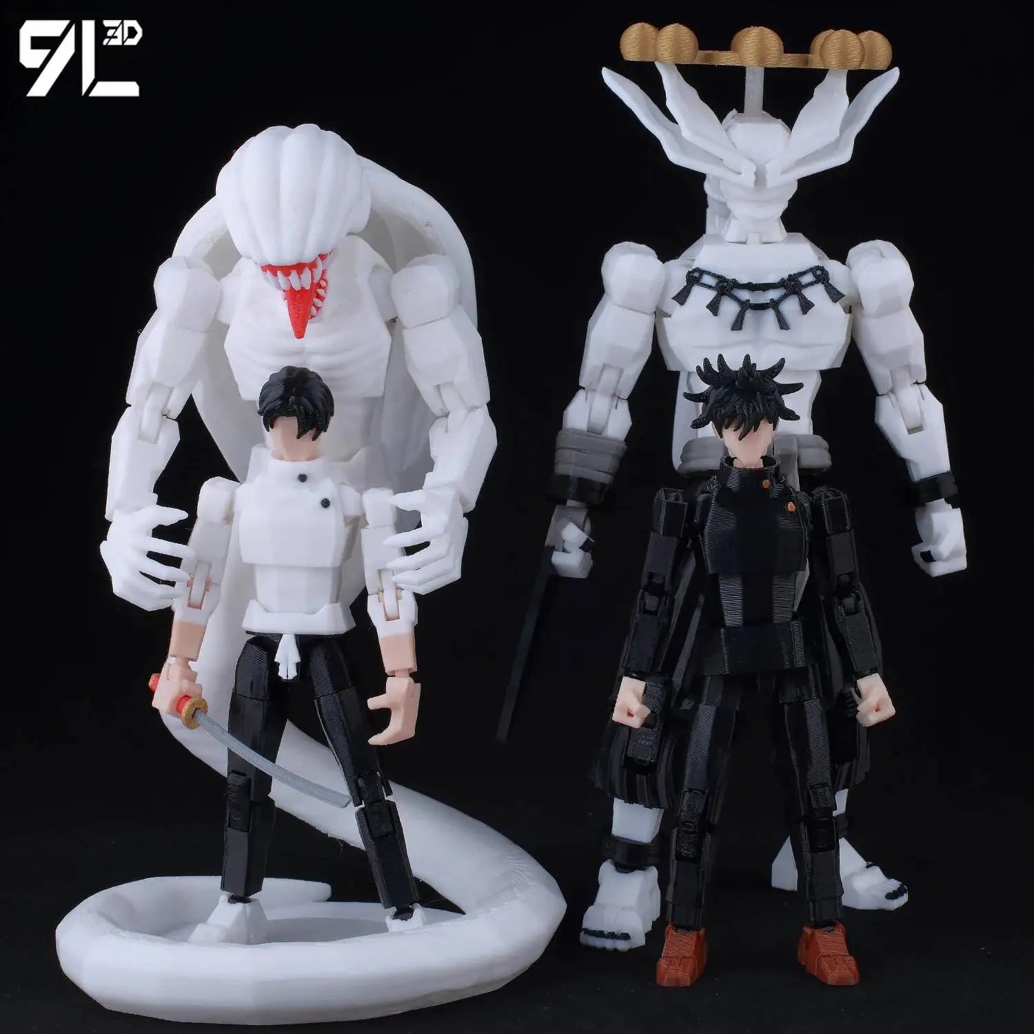 9L3D Printed Anime Jujutsu Kaisen Sukuna Yuji Yuta Satoru Gojo Lucky Dummy 13 Movable Shapeshift Action Figures Mannequin Toys