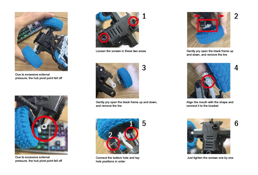 Remote control car with colorful flashing lights, rubber wheels, off-road toy car suitable for Christmas children's gifts