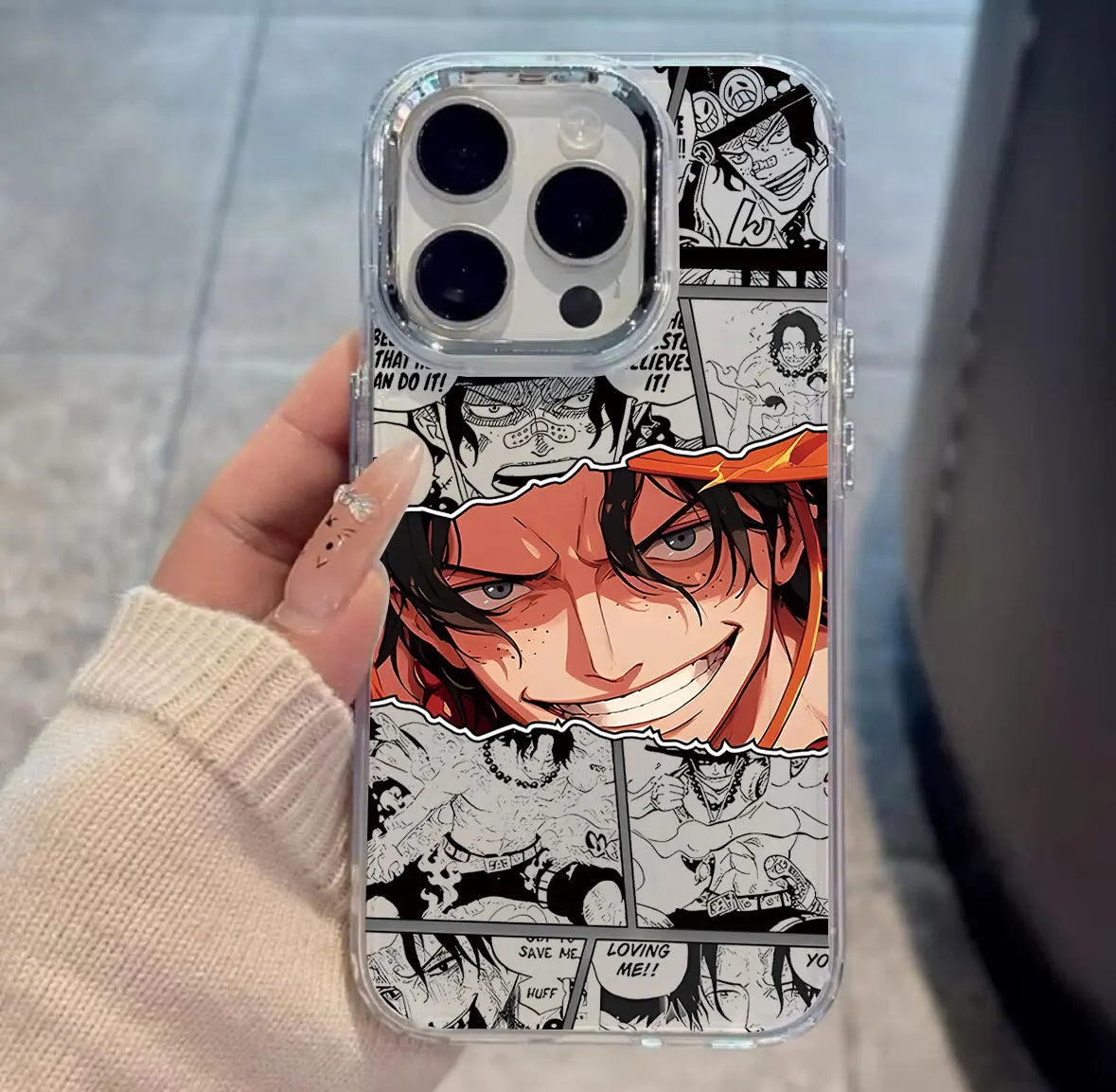 Anime New Black Phone Case For iPhone 17 16e 16 15 14 13 12 11 Pro Max 7 Air Plus Pieces Hot Ones Luffys Transparent Soft Cover