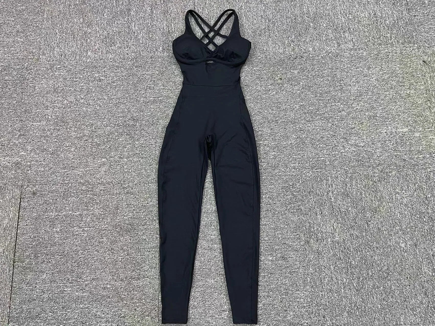 Sporty Jumpsuit Women Sportwear 2025 Workout Yoga Clothes Push Up Gym Set Women Sportswear Sport Outfit Fitness Overalls Black