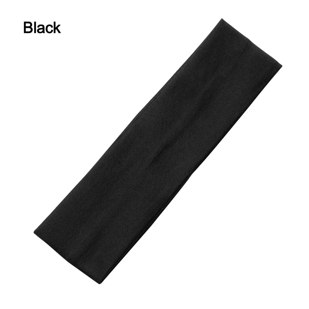 1PC Elastic Headband Sport Anti-slip Rubber Yoga Hair Bands For Women Men Running Sports Football Stretch Sweatband Candy Color